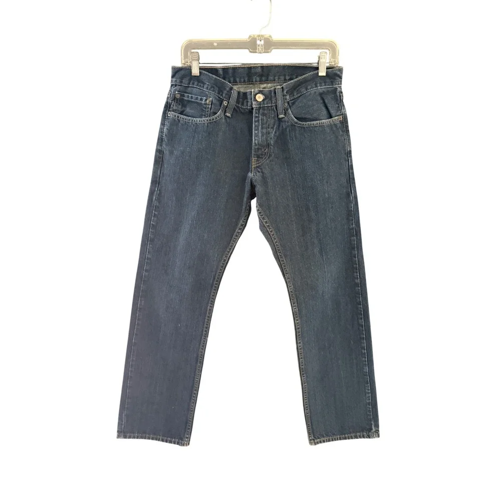 Levis 514 Straight Fit Jeans Mens 31x32 Dark Wash Indigo Denim 100% Cotton